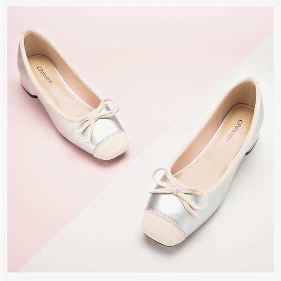 C.Paravano Women's Pump | Square Toe Low Block Heels Closed Toe Chunky Heels 🆕 - Picture 2 of 9